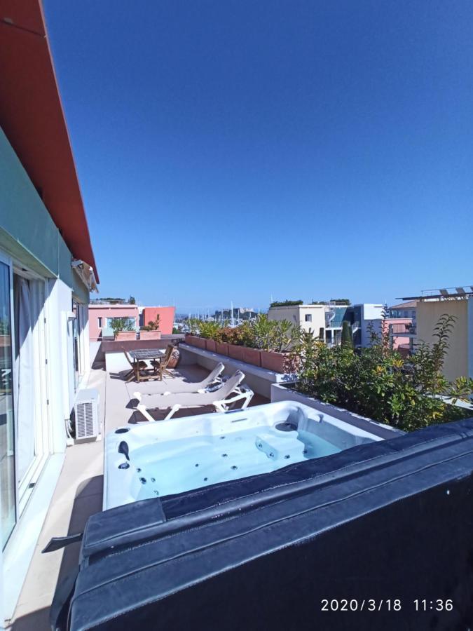Rooftop- Jacuzzi - Terrasse - Parking Apartment Антиб Екстериор снимка